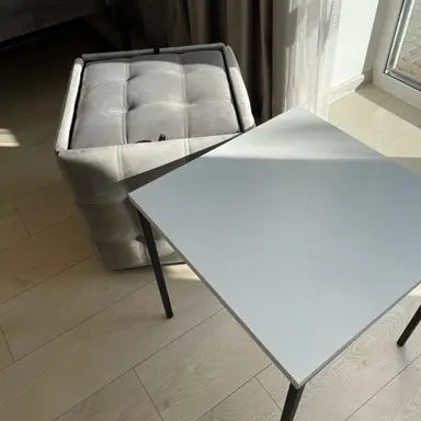 6-in-1 transforming pouf with table Premium