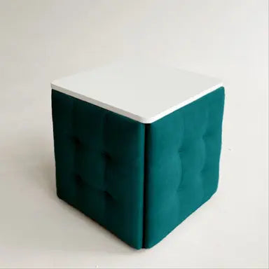 5-in-1 transforming pouf with table Lux