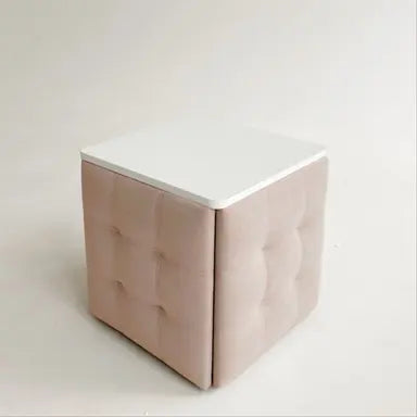 5-in-1 transforming pouf with table Lux
