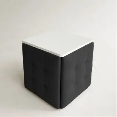 5-in-1 transforming pouf with table Lux
