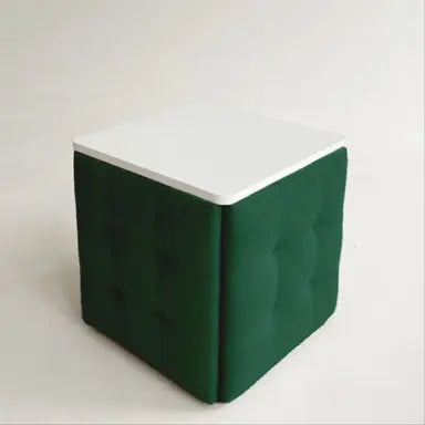 5-in-1 transforming pouf with table Lux